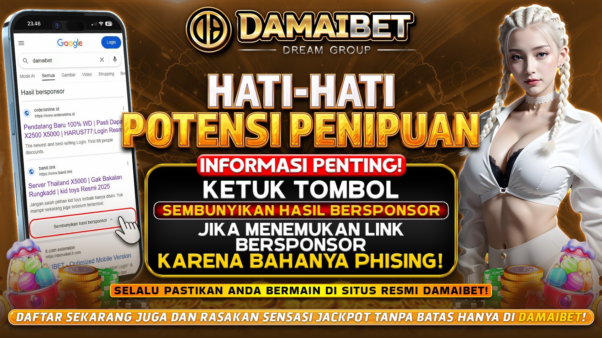 damaibet Popup